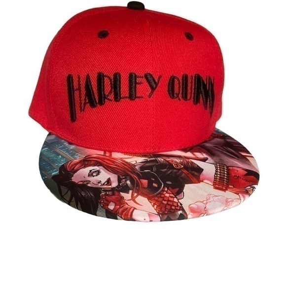 Official Six Flags Harley Quinn Hat NWOT - Picture 1 of 6